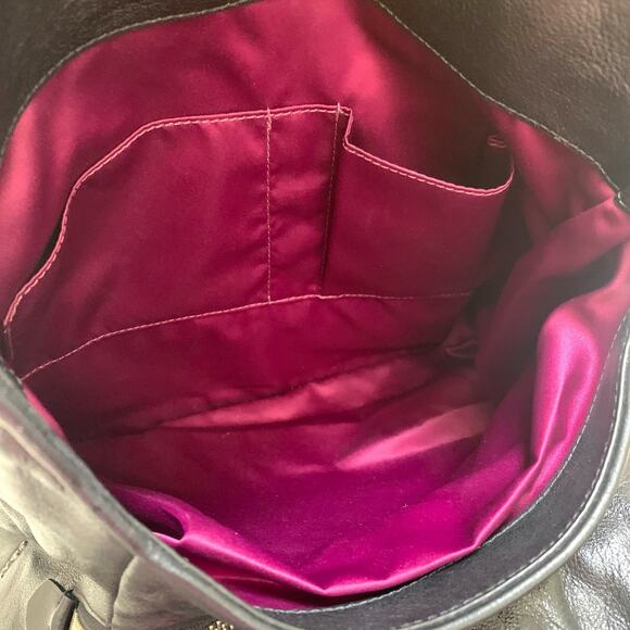 COACH MADISON Black & White OP ART Signature Fabric PHOEBE Shoulder Bag 26448 - Picture 6 of 16